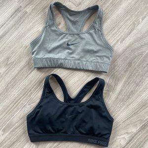 Two nike sports bras